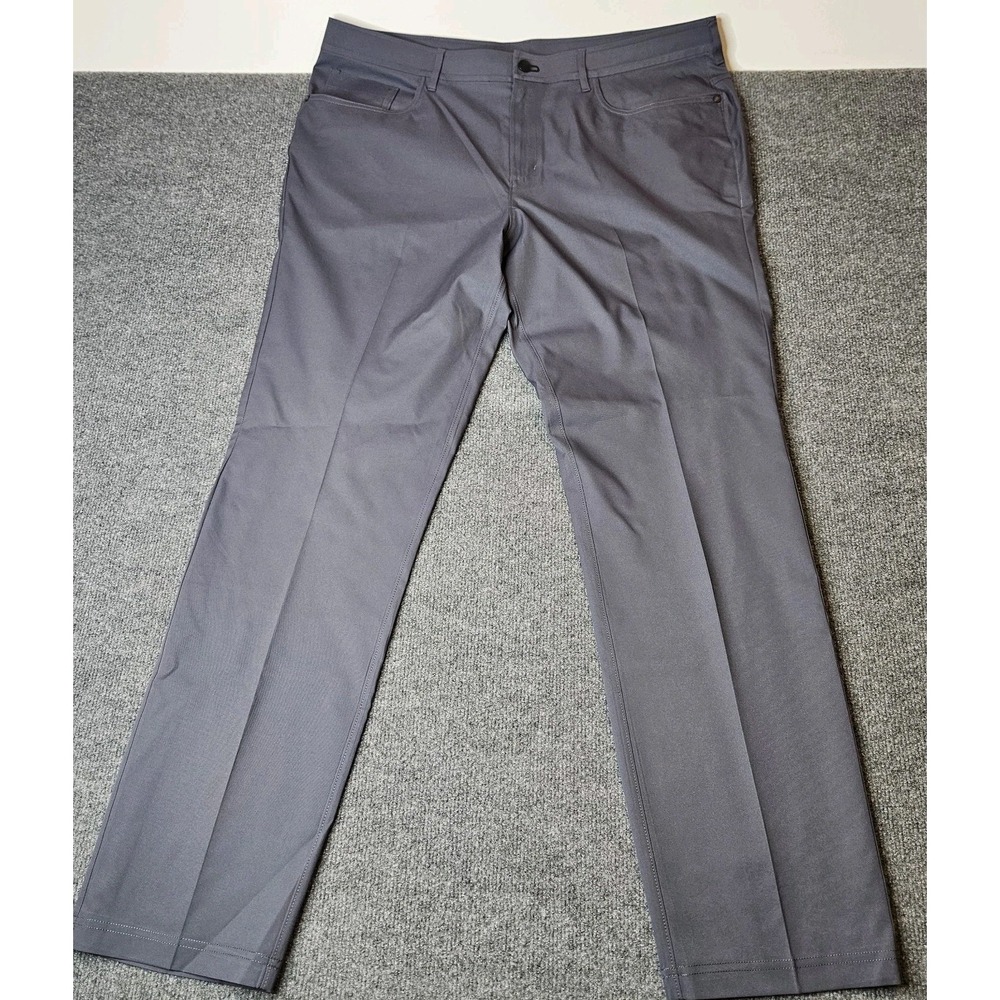 Public Rec Mens Chino Pants Size 40x32 Charcoal Gray Stretch Sporty Straight Leg